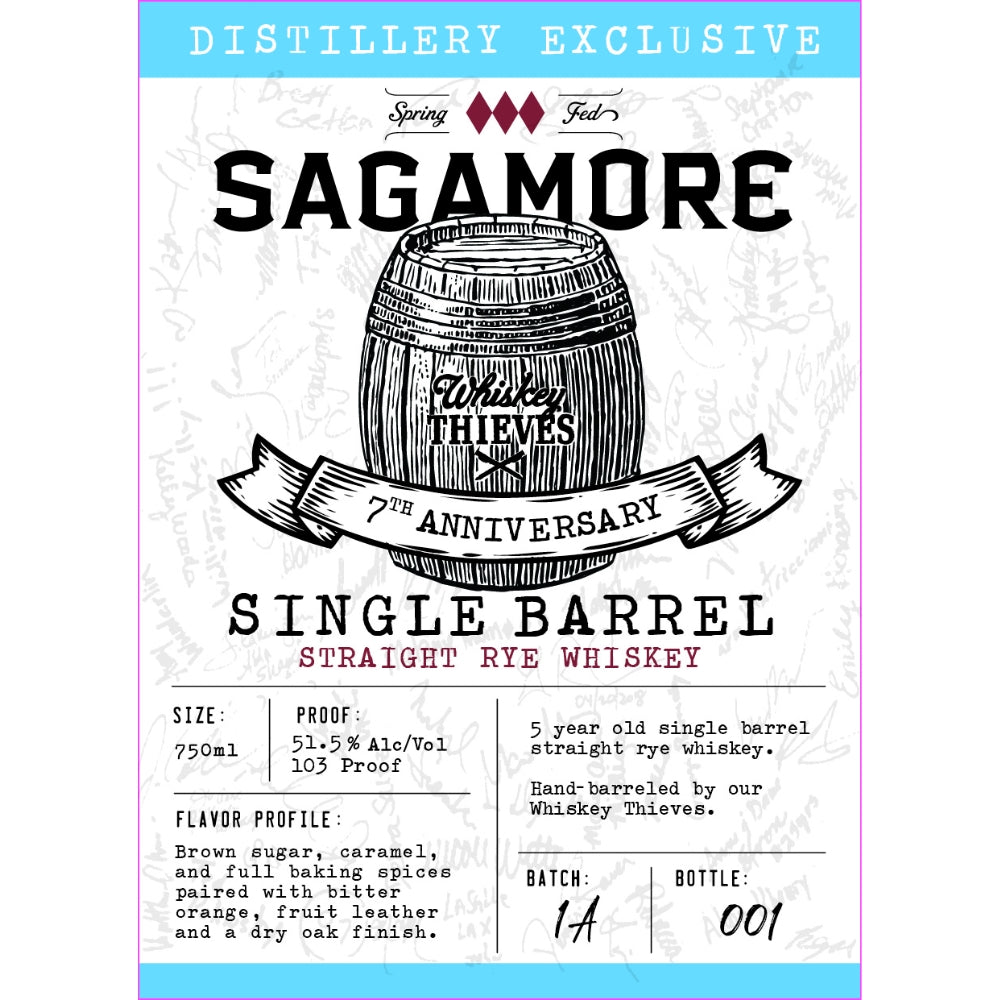 Buy Sagamore 7th Anniversary Single Barrel Straight Rye Whiskey Online -Craft City