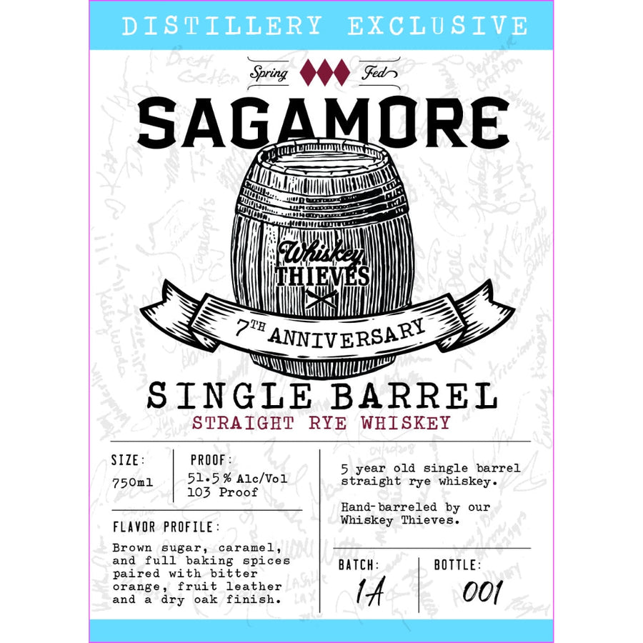 Buy Sagamore 7th Anniversary Single Barrel Straight Rye Whiskey Online -Craft City