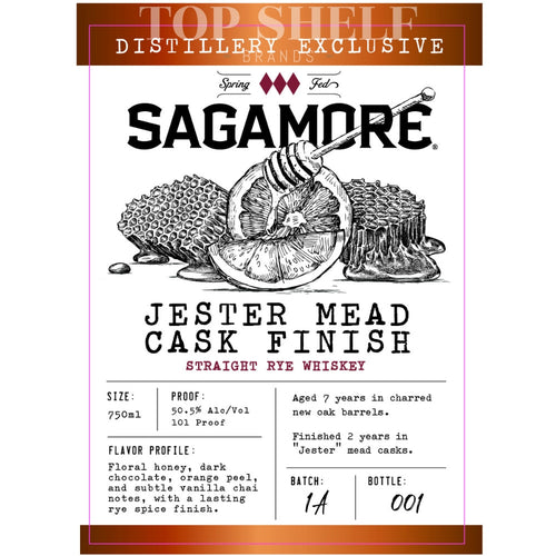 Buy Sagamore Jester Mead Cask Finish Rye Whiskey Online -Craft City