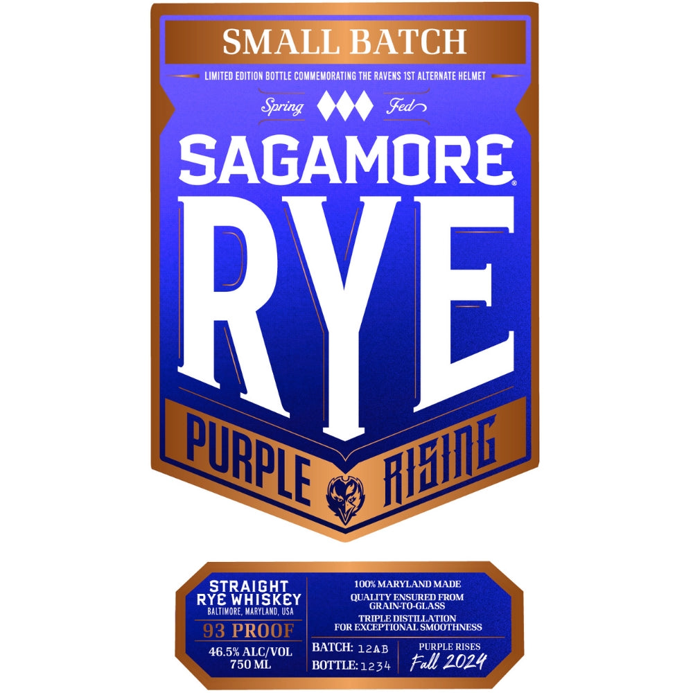 Buy Sagamore Rye Ravens "Purple Rising" 2024 Limited Edition Online -Craft City