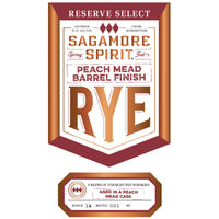 Buy Sagamore Spirit Reserve Select Peach Mead Barrel Finish Rye Online -Craft City