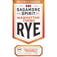Buy Sagamore Spirit Reserve Series Manhattan Finish Rye Online -Craft City
