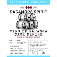 Buy Sagamore Spirit Vino de Naranja Cask Finish Rye Whiskey Online -Craft City