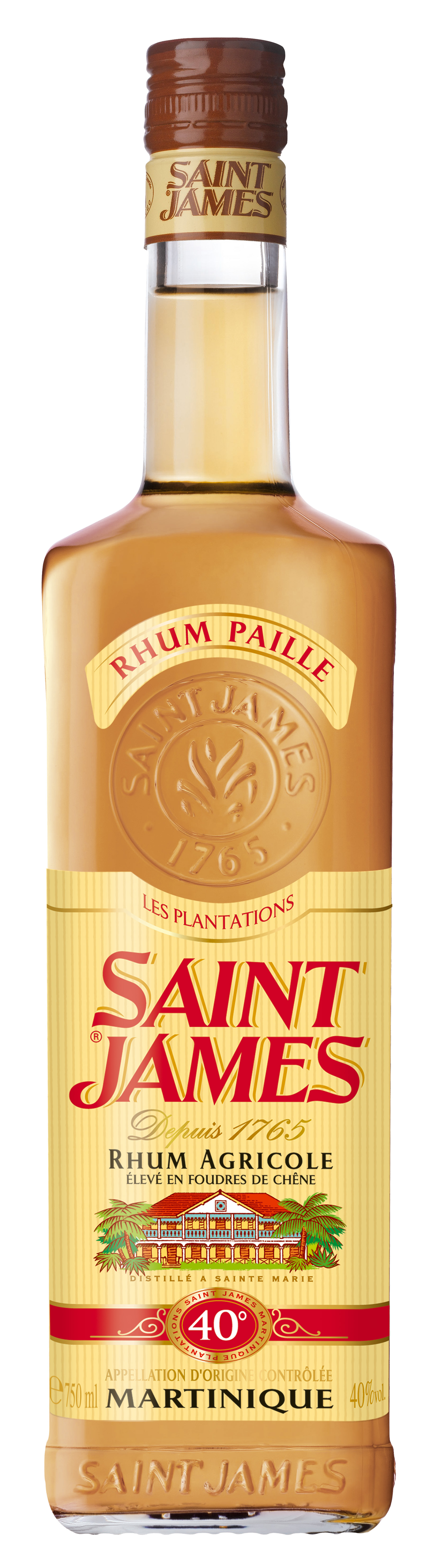 Buy Saint James Rum Paille Gold 80 750ML Online -Craft City