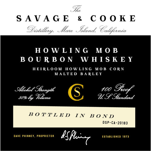 Buy Savage & Cooke Bottled in Bond Howling Mob Bourbon Online -Craft City