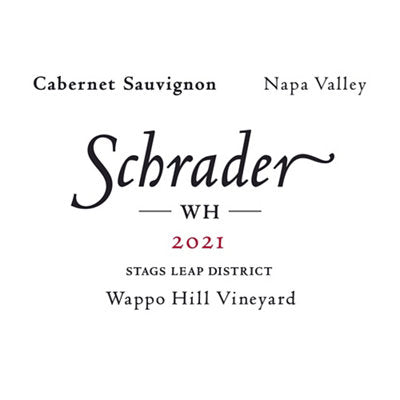 Buy Schrader Cabernet Sauvignon Wh Wappo Hill Vineyard Stags Leap District 2021 750ML Online -Craft City
