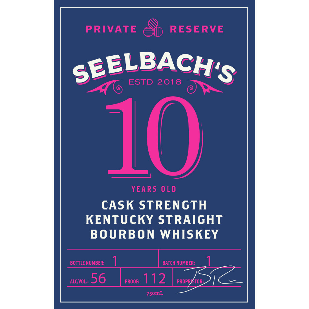 Buy Seelbachôs Private Reserve 10 Year Old Cask Strength Bourbon Online -Craft City