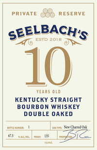 Buy Seelbach's Private Reserve 10 Year Old Double Oaked Online -Craft City