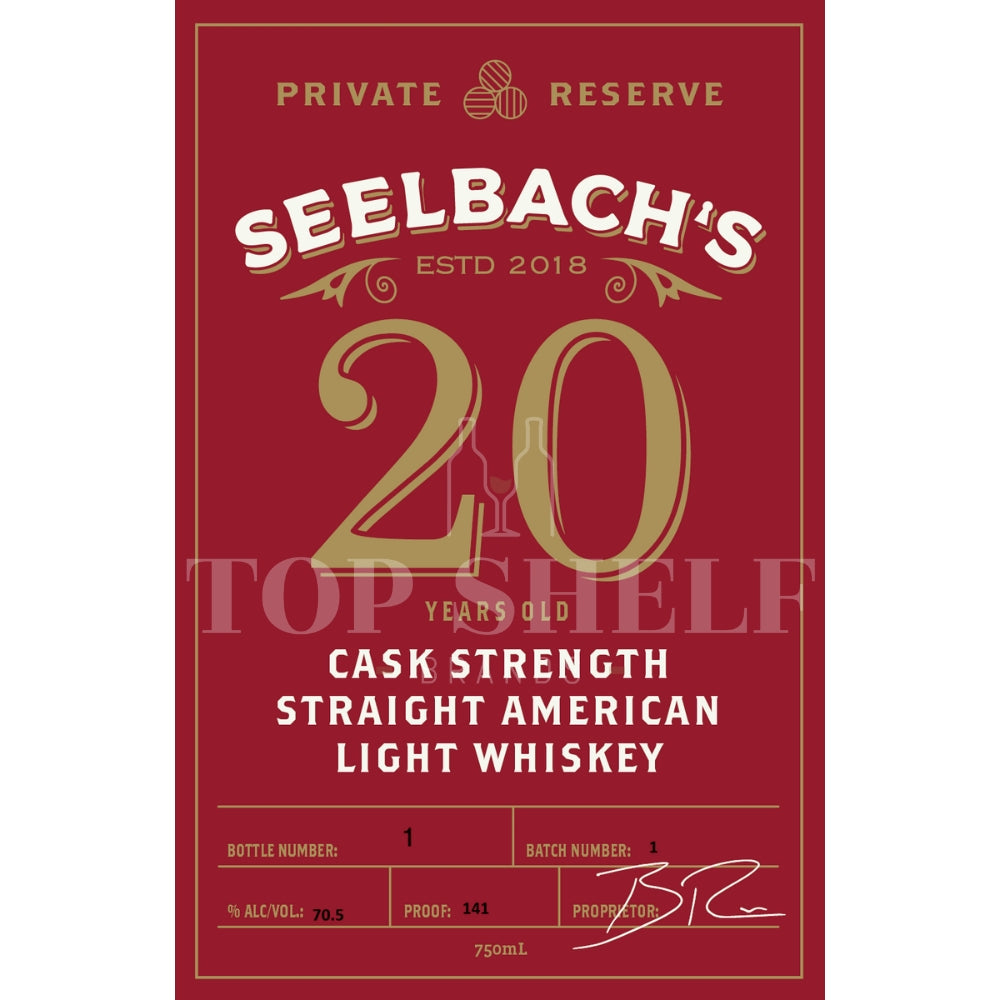 Buy Seelbachôs Private Reserve 20 Year Old Light Whiskey Online -Craft City