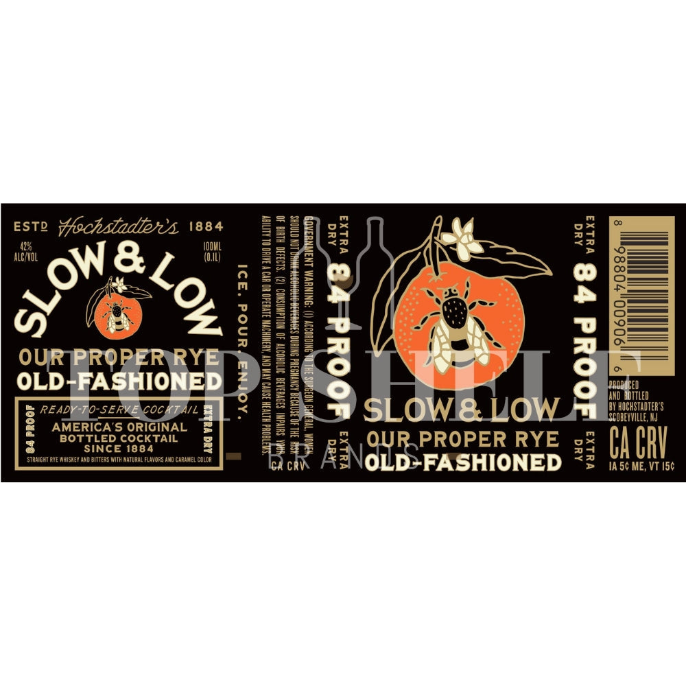 Buy Slow & Low Our Proper Rye Old-Fashioned Online -Craft City