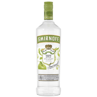 Buy Smirnoff Apple Flavored Vodka Green Apple 60 1L Online -Craft City