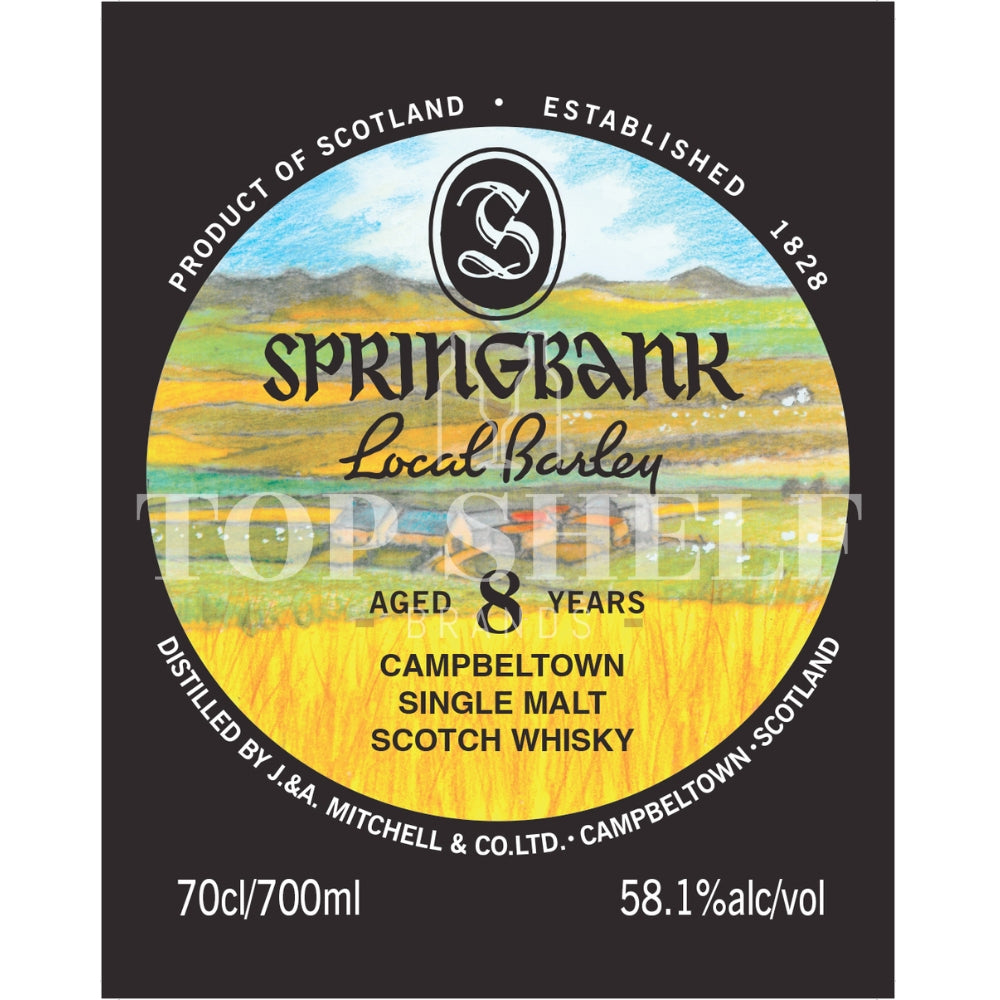 Buy Springbank Local Barley 8 Year Old Online -Craft City