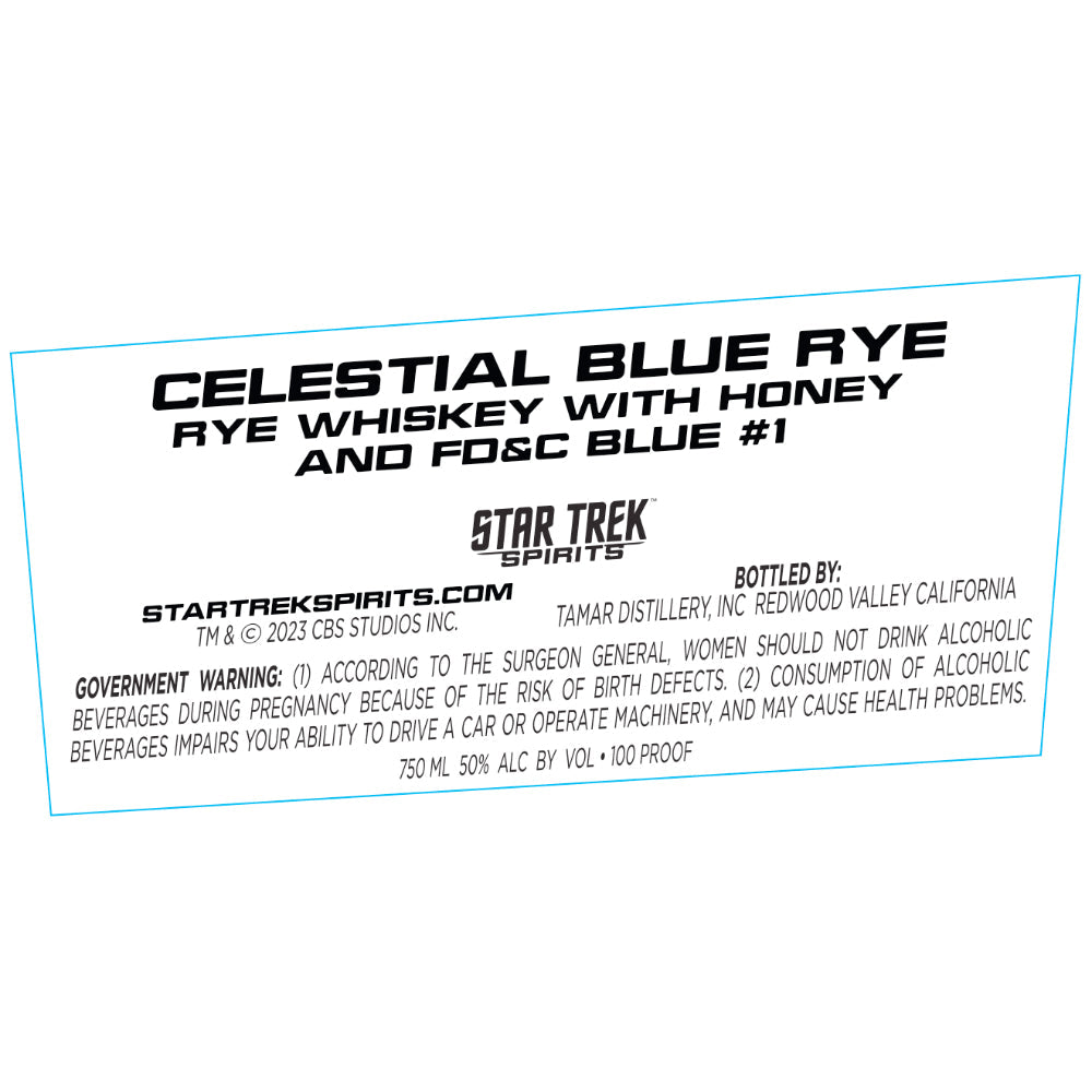 Buy Star Trek Spirits Celestial Blue Rye Whiskey Online -Craft City