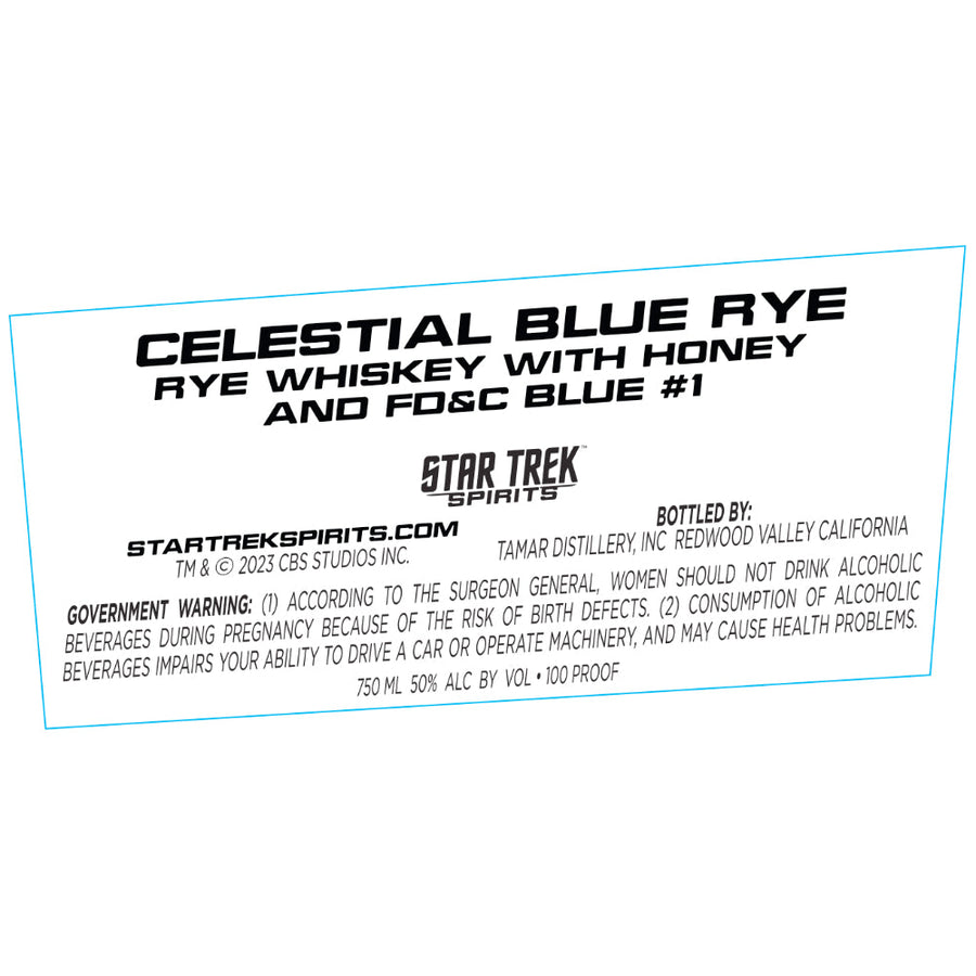 Buy Star Trek Spirits Celestial Blue Rye Whiskey Online -Craft City