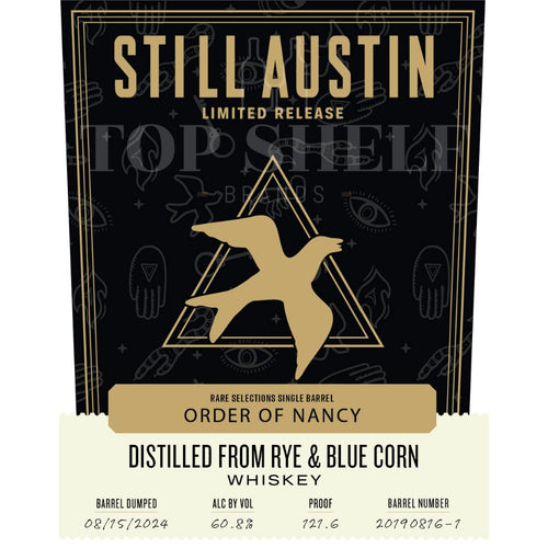 Buy Still Austin Order of Nancy Rye & Blue Corn Whiskey Online -Craft City