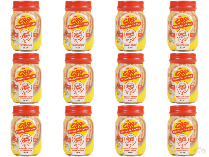 Buy Sugarlands Eggoë Brunch in a Jar Waffles & Syrup Sippin' Cream 50ml Mini Shot Online -Craft City