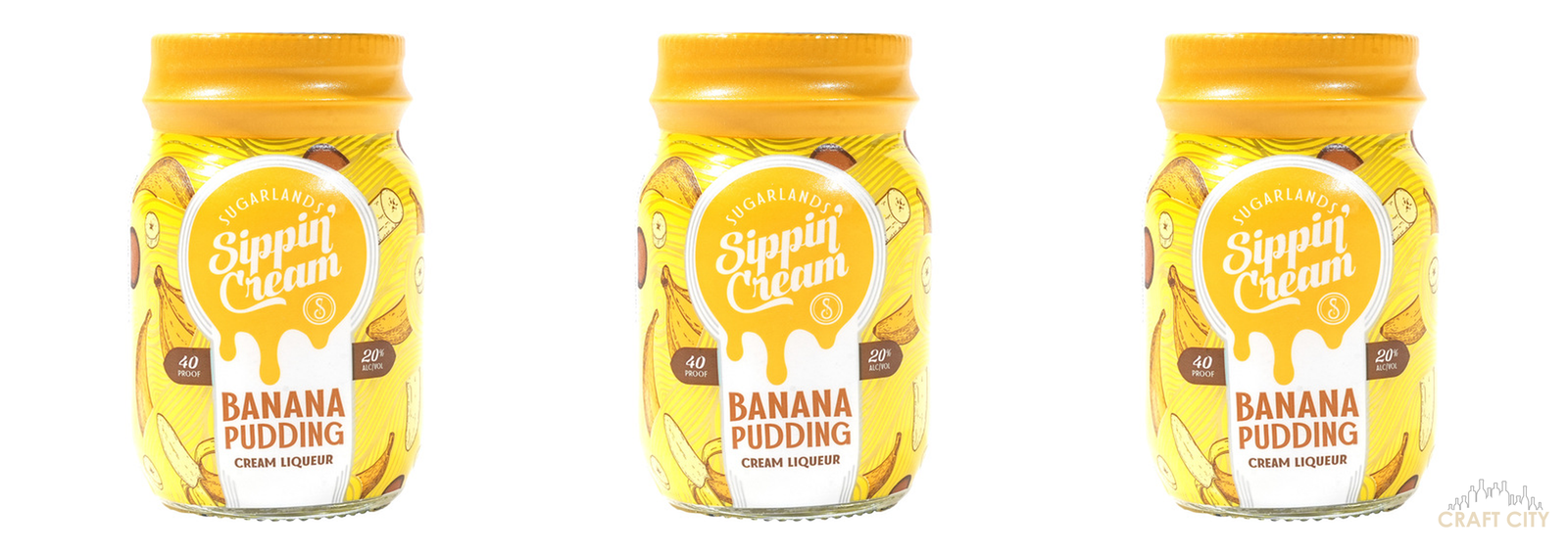 Buy Sugarlands Sippin' Cream Banana Pudding 50ml Mini Shot Online -Craft City