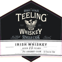 Buy Teeling 15 Year Old PX Sherry Single Cask Irish Whiskey Online -Craft City