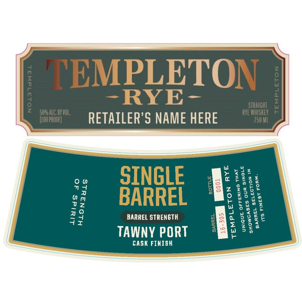 Buy Templeton Rye Single Barrel Tawny Port Cask Finish Online -Craft City