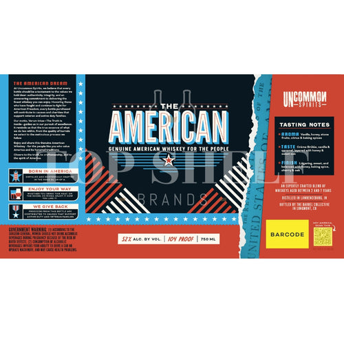 Buy The American Genuine American Whiskey Online -Craft City