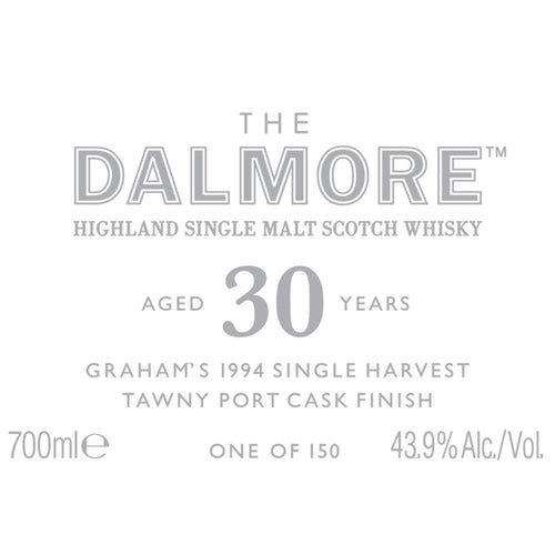 Buy The Dalmore 30 Year Old Grahamôs 1994 Single Harvest Tawny Port Cask Online -Craft City
