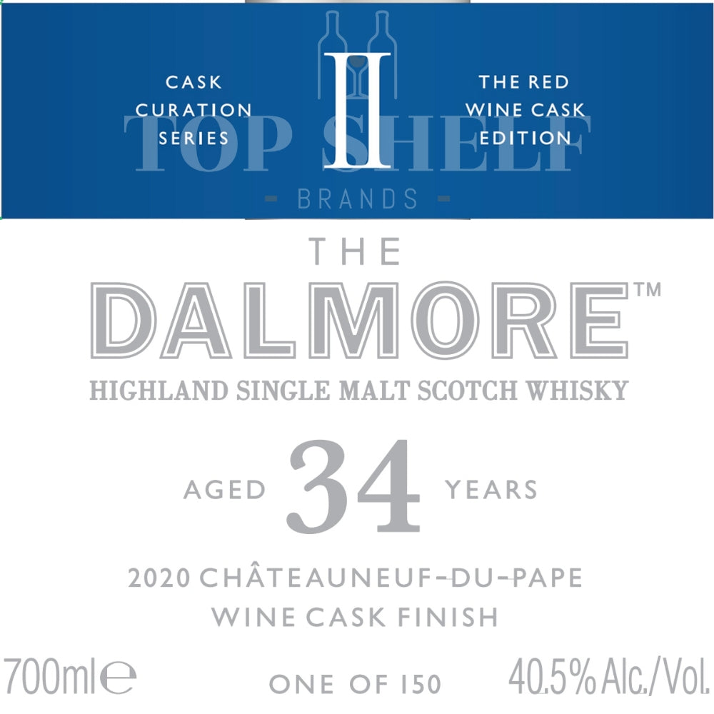 Buy The Dalmore 34 Year Old 2020 Chteauneuf-de-Pape Wine Cask Finish Online -Craft City