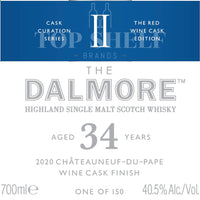 Buy The Dalmore 34 Year Old 2020 Chteauneuf-de-Pape Wine Cask Finish Online -Craft City