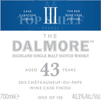 Buy The Dalmore 43 Year Old 2015 Chteauneuf-de-Pape Wine Cask Finish Online -Craft City