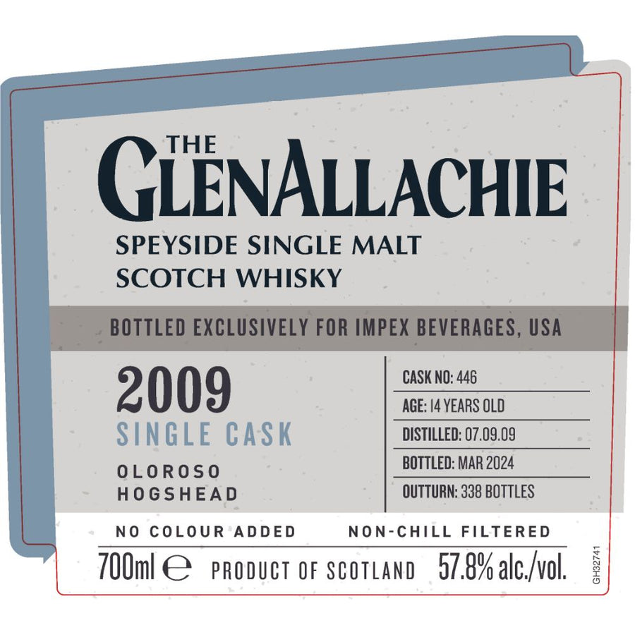 Buy The Glenallachie 14 Year Old 2009 Single Cask 446 - Impex Online -Craft City