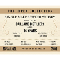 Buy The ImpEx Collection Dailuaine Distillery 14 Year Old Online -Craft City