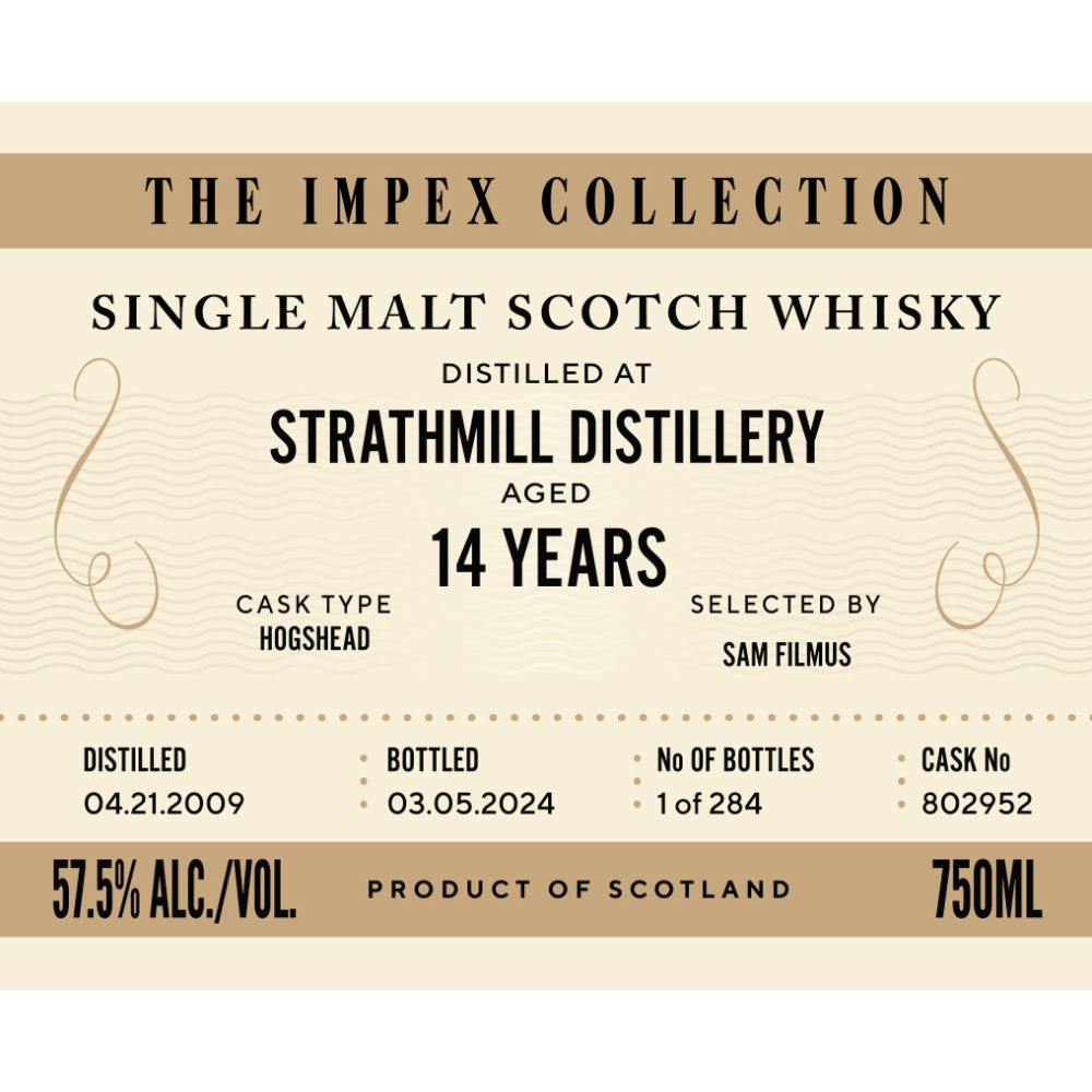 Buy The ImpEx Collection Strathmill Distillery 14 Year Old Online -Craft City