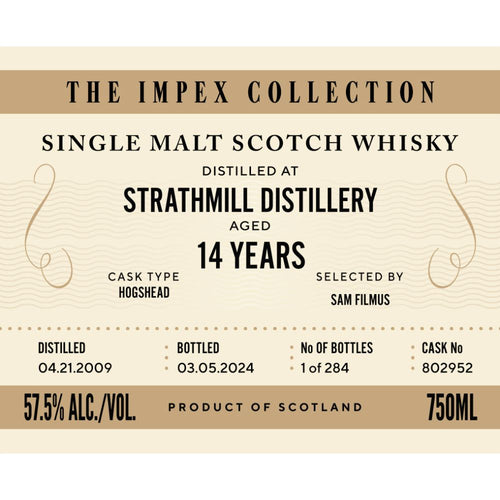 Buy The ImpEx Collection Strathmill Distillery 14 Year Old Online -Craft City