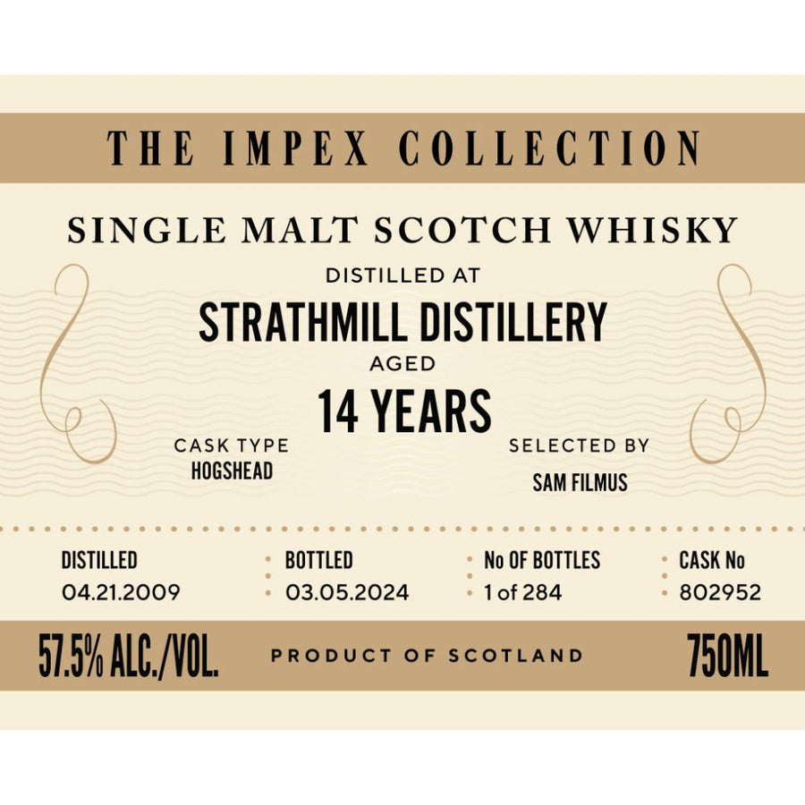 Buy The ImpEx Collection Strathmill Distillery 14 Year Old Online -Craft City