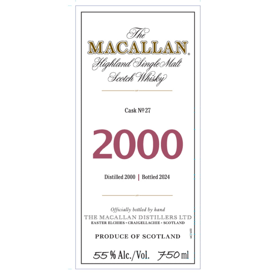 Buy The Macallan Fine & Rare 2000 24 Year Old Online -Craft City