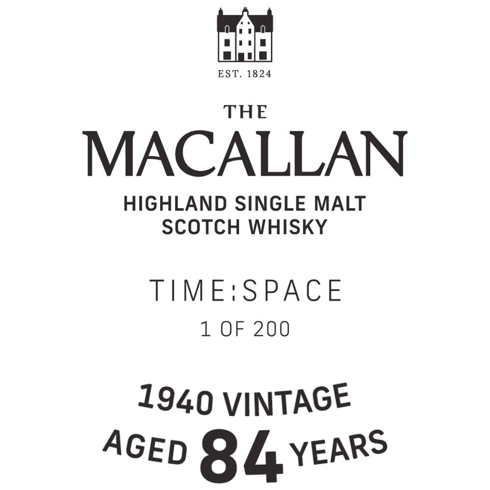 Buy The Macallan Time Space 84 Year Old Online -Craft City