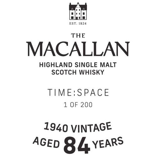 Buy The Macallan Time Space 84 Year Old Online -Craft City