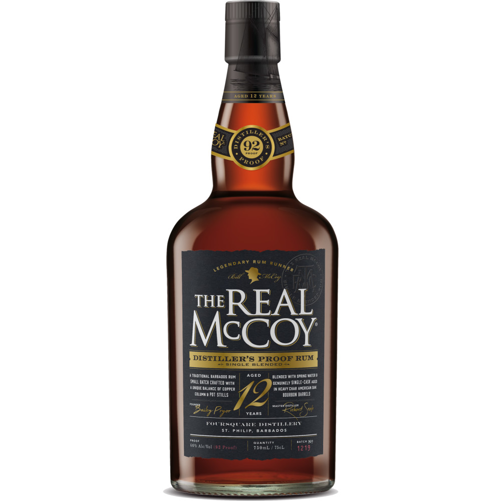 Buy The Real Mccoy Rum 12YR 92 750ML Online -Craft City