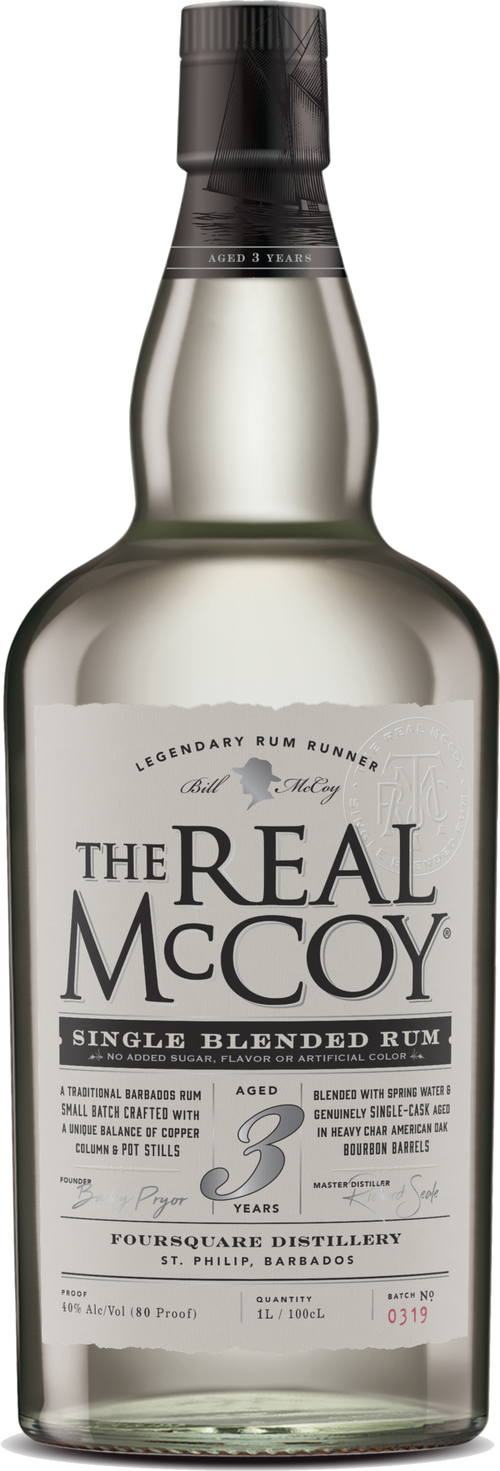 Buy The Real Mccoy Rum 3YR 80 1L Online -Craft City