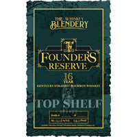 Buy The Whiskey Blendery Founder's Reserve 16 Year Old Bourbon Online -Craft City