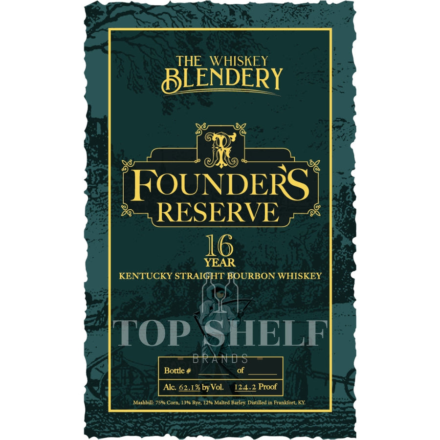 Buy The Whiskey Blendery Founder's Reserve 16 Year Old Bourbon Online -Craft City