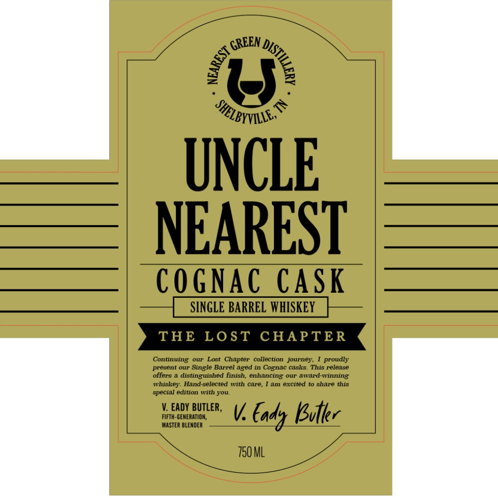 Buy Uncle Nearest Cognac Cask Single Barrel The Lost Chapter Online -Craft City