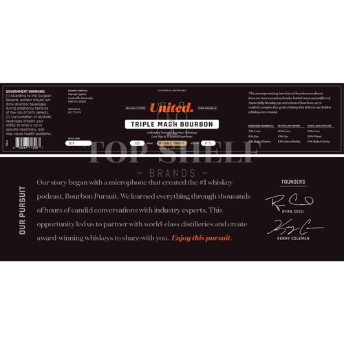 Buy United Barrel Proof Triple Mash Bourbon Online -Craft City