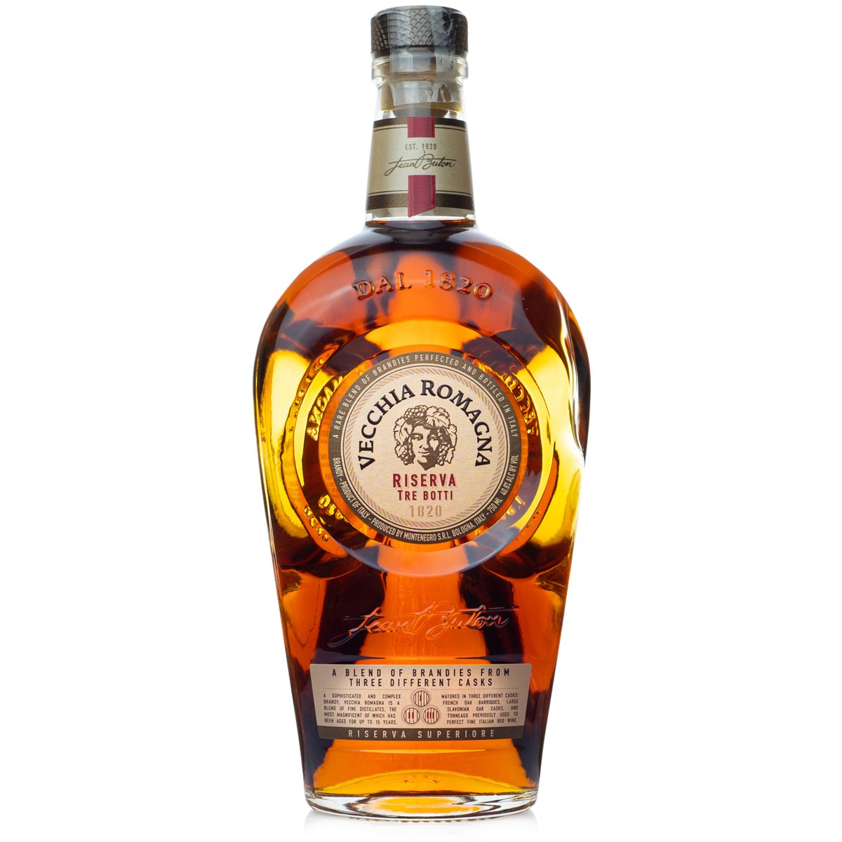 Buy Vecchia Romagna Brandy Tre Botti 750ML Online -Craft City