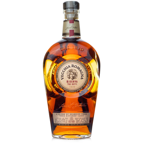Buy Vecchia Romagna Brandy Tre Botti 750ML Online -Craft City