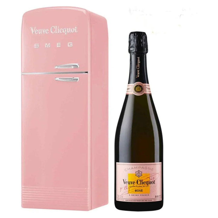 Buy Veuve Clicquot Brut Rose With Smeg Fridge Gift Box Online -Craft City