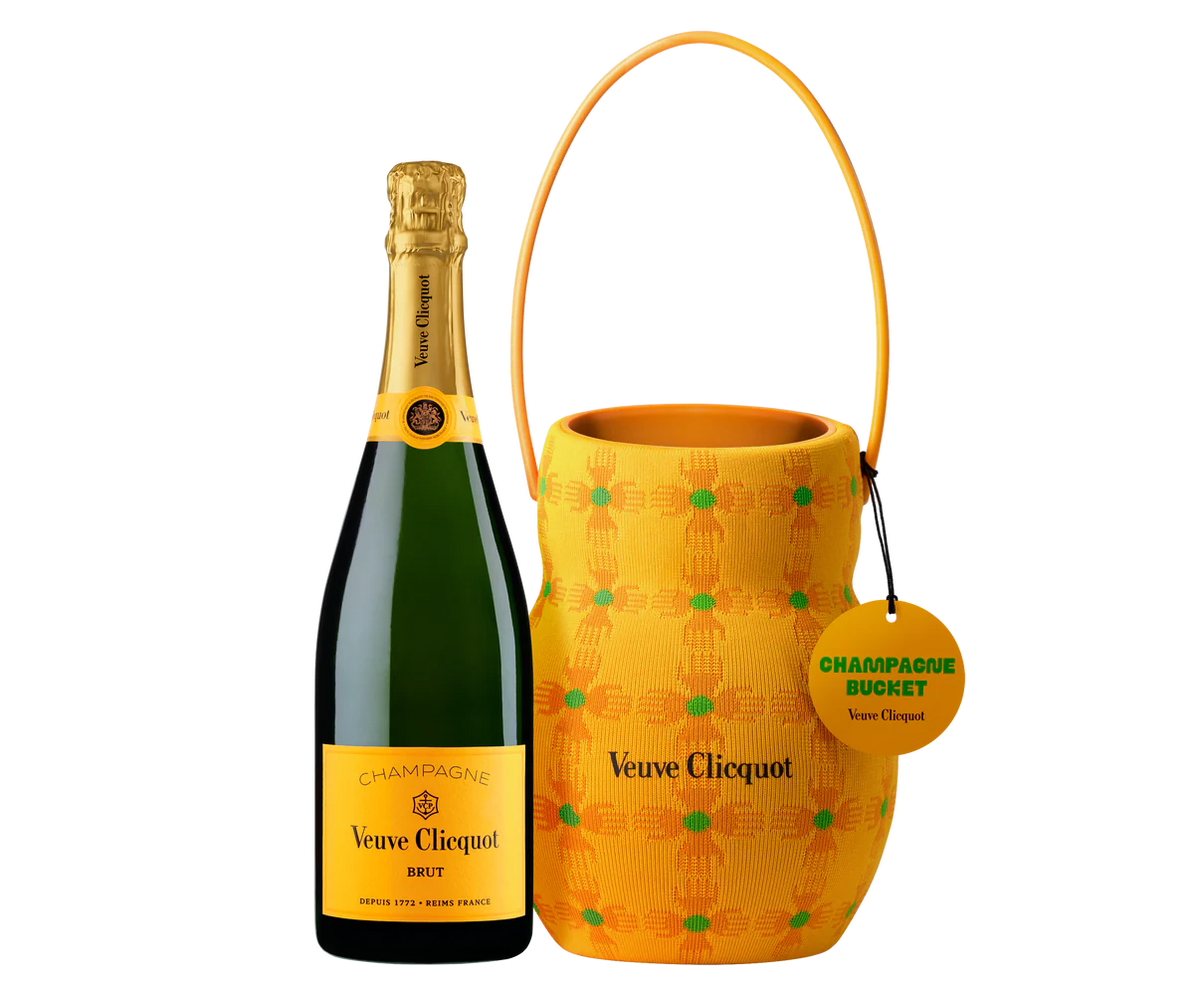 Buy Veuve Clicquot Champagne Brut With Sun Holder Cooler Bucket 750ml Online -Craft City