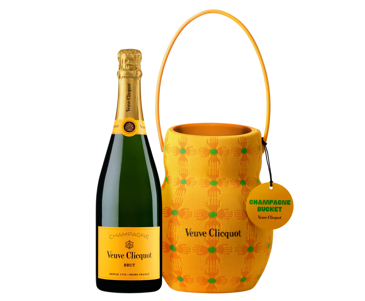 Buy Veuve Clicquot Champagne Brut With Sun Holder Cooler Bucket 750ml Online -Craft City