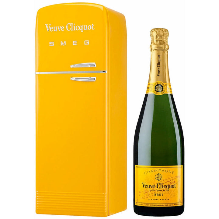 Buy Veuve Clicquot Champagne Brut Yellow Label With Smeg Fridge Gift Box Online -Craft City