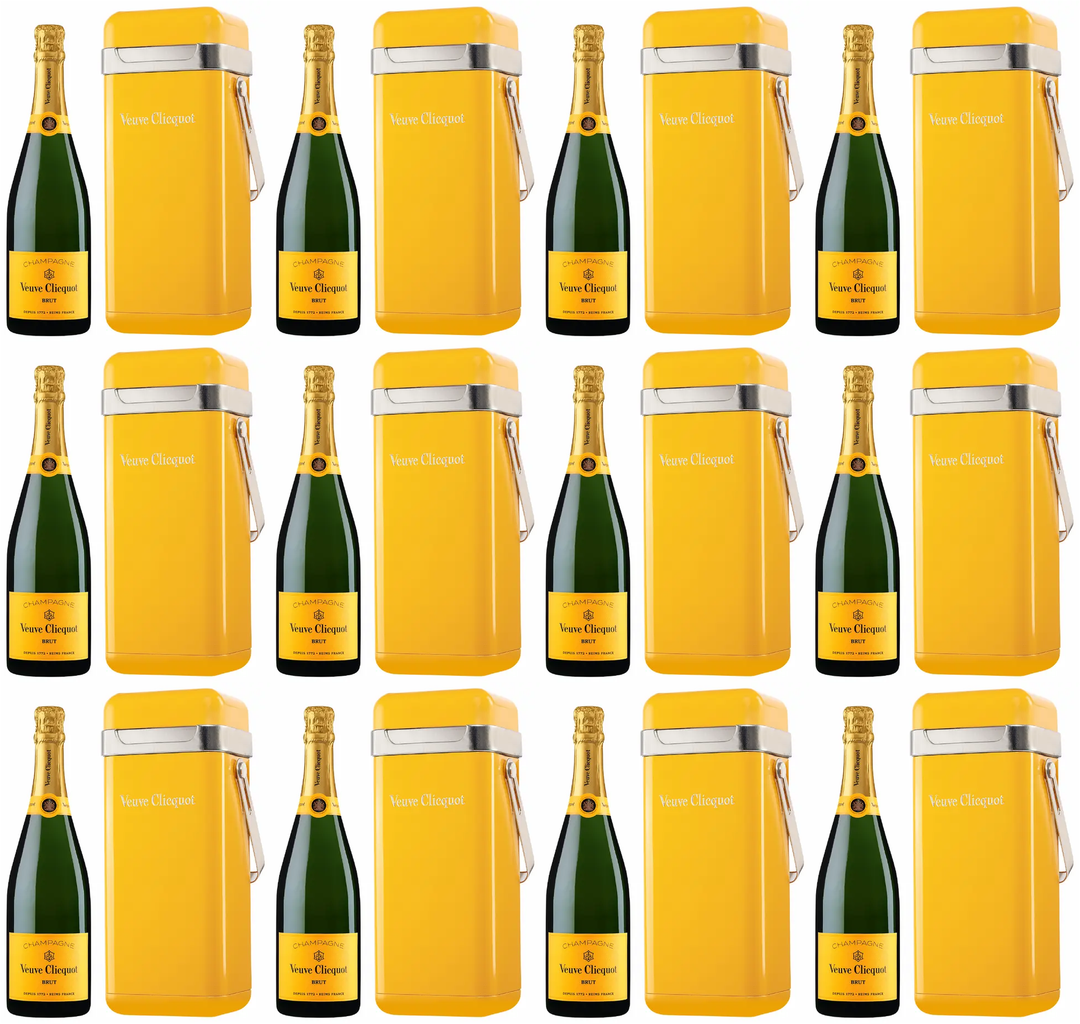 Veuve Clicquot Champagne Brut Yellow Label With Smeg Fridge Gift Box
