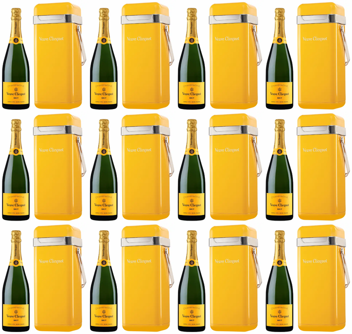 Veuve Clicquot Champagne Brut Yellow Label With Smeg Fridge Gift Box